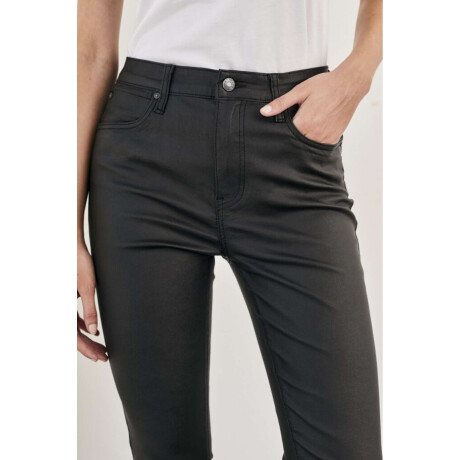 Waxed Crop Flare Negro