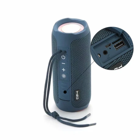 PARLANTE PORTÁTIL LED BLUETOOTH AZUL TG227 PARLANTE PORTÁTIL LED BLUETOOTH AZUL TG227
