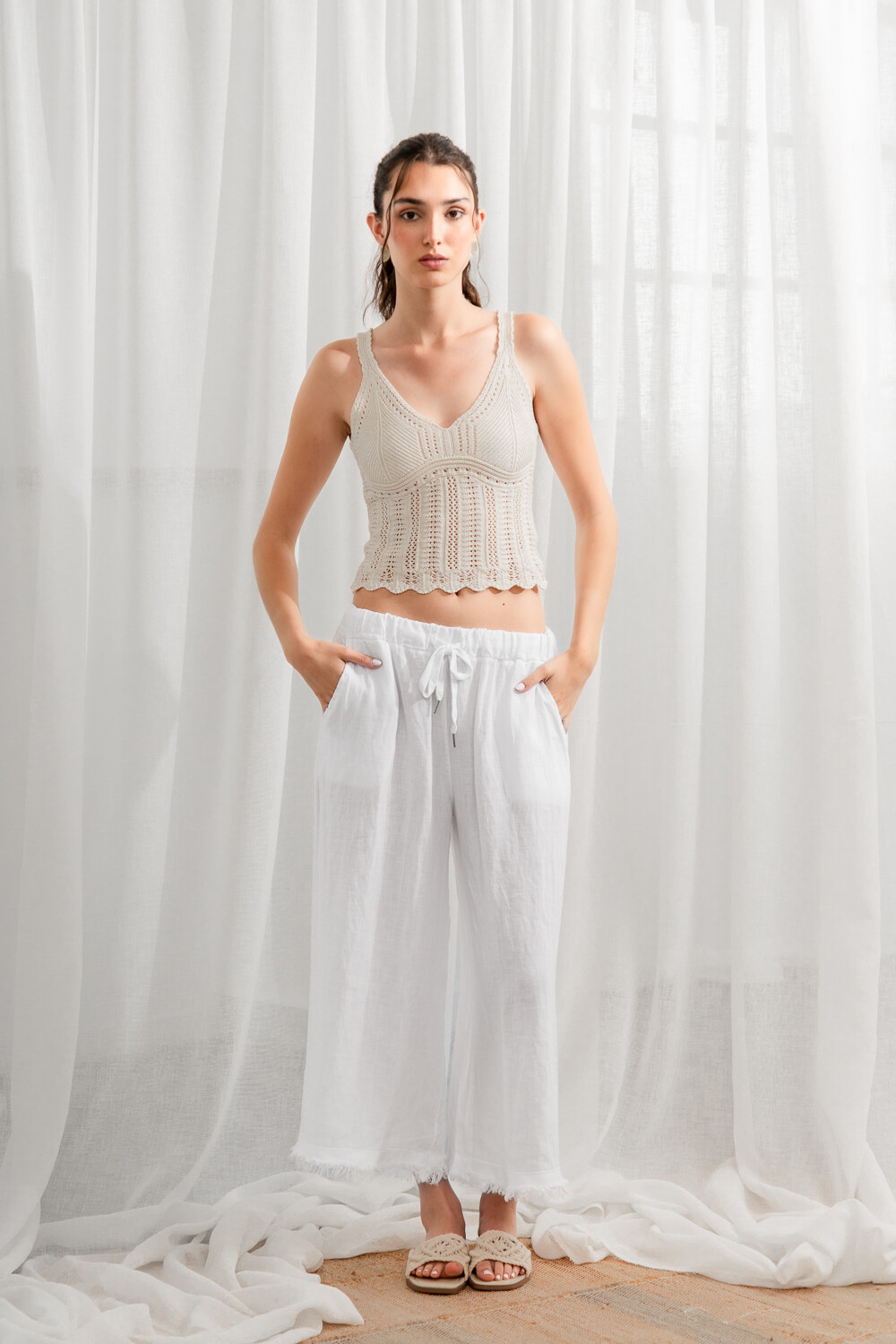 Pantalon Ostuni Blanco
