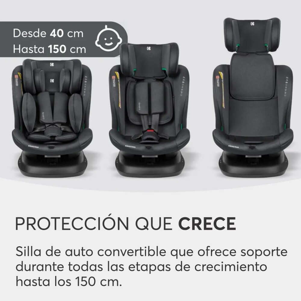 Butaca SHIFT 360 ISOFIX KIKKABOO 0-36kg dark grey Butaca SHIFT 360 ISOFIX KIKKABOO 0-36kg dark grey