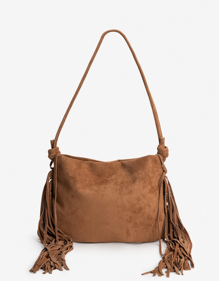 Saca Cartera Formato Saca Con Flecos - Marron Suela