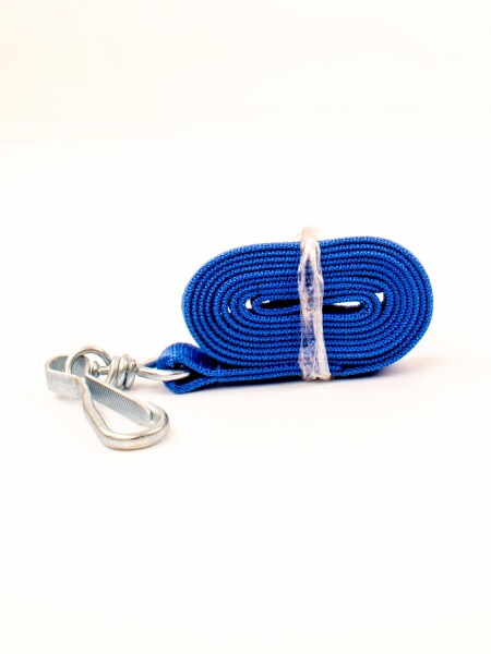 Cabresto de cinta con mosqueton Azul