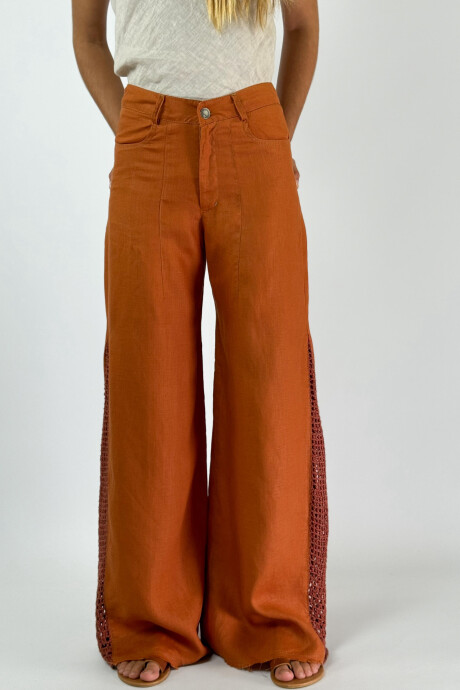 PANTALON JACINTO NEW CROCHET Terracota