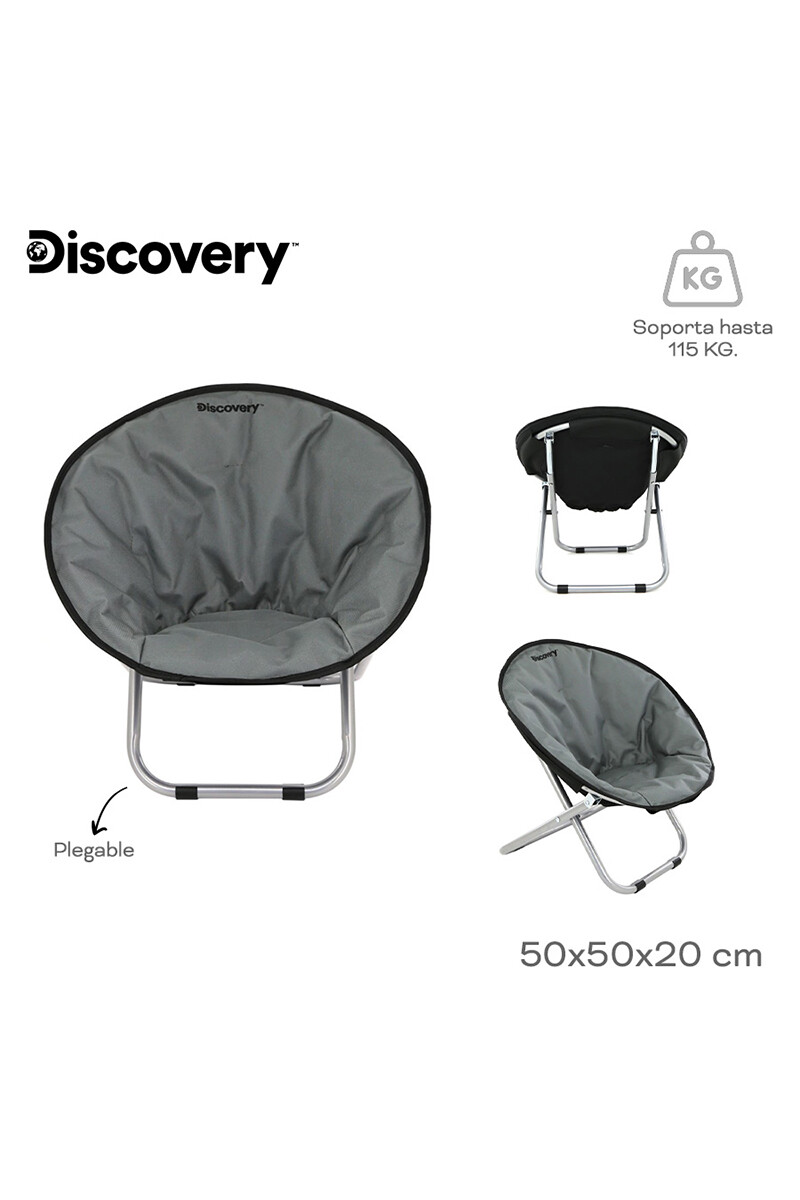 Silla Plegable de Camping Discovery Negro
