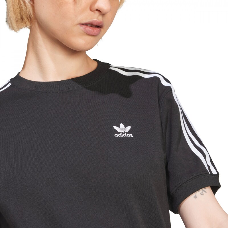 Remera 3 bandas de Mujer Negro