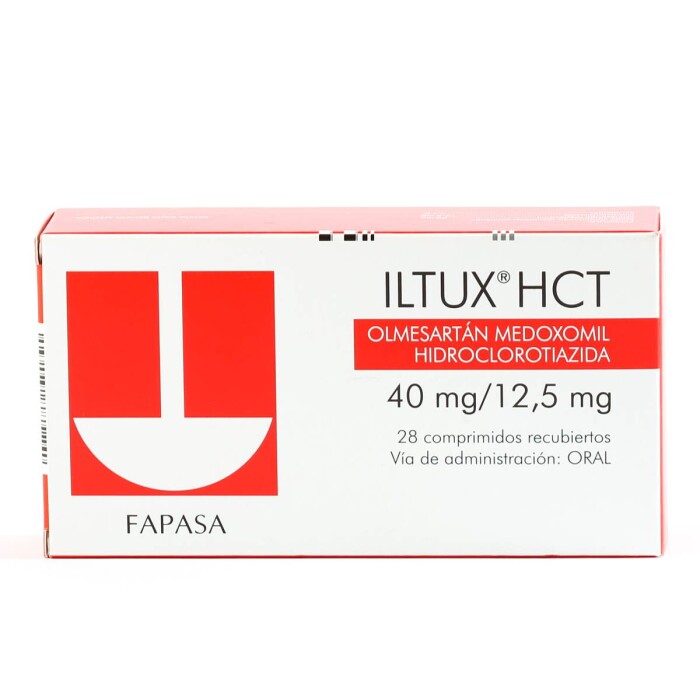 ILTUX HCT 40 MG. / 12,5 MG CJ X 28 COMP. única