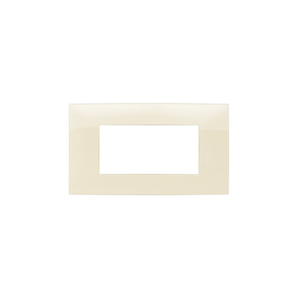 Plaqueta p/4 módulos - Presta Pro marfil C51345