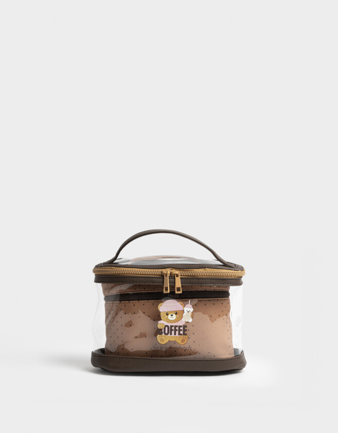 Porta Cosméticos Necessaires - Marron Chocolate