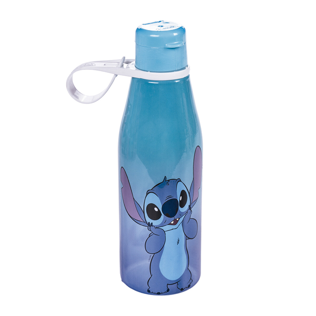 Botella Plástica 530 ml Stitch con Agarre 