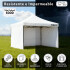 Gazebo Plegable Reforzado 3x3 M Con Paredes Carpa Autoarmable Jardin Playa Patio Toldo Imback Color Blanco Gazebo Plegable Reforzado 3x3 M Con Paredes Carpa Autoarmable Jardin Playa Patio Toldo Imback Color Blanco