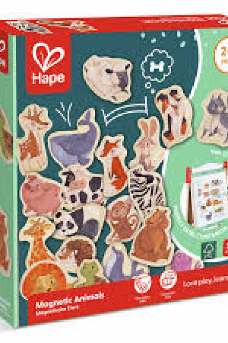 IMANES DE ANIMALES EN MADERA HAPE IMANES DE ANIMALES EN MADERA HAPE