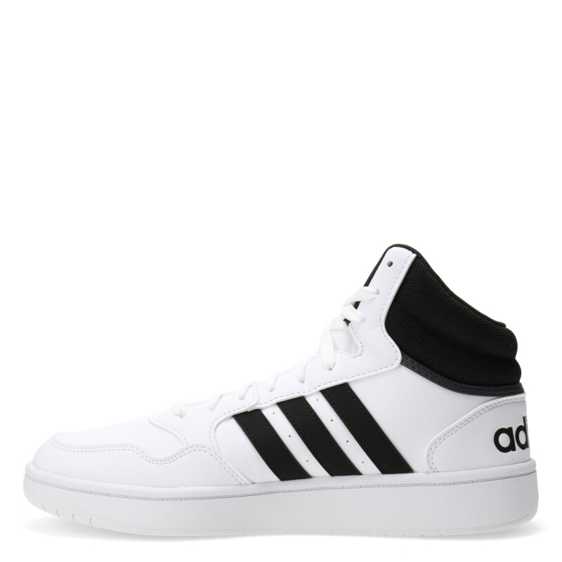 Championes de Hombre Adidas Hoops 3.0 Mid Classic Vintage Blanco - Negro