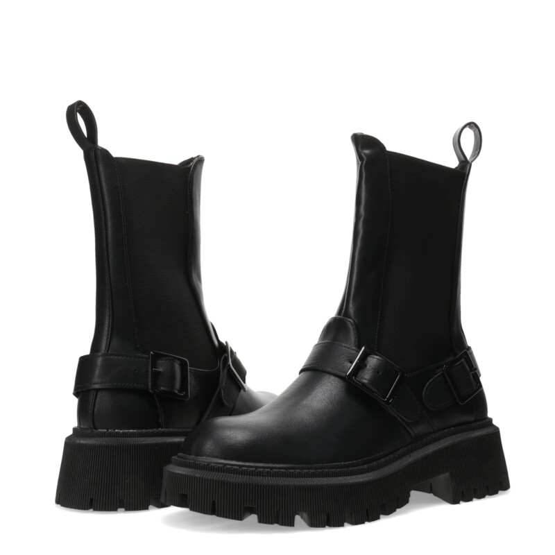 Bota de Mujer Miss Carol ULIER con elastico Negro