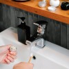 Azulejos adhesivos para cocina baño 10uds Negro