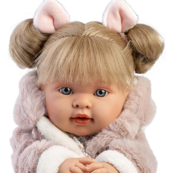 Muñeca Llorens Bebota Alexandra 42 cm con Abrigo y Chupete ® Diseño Alexandra Blandita