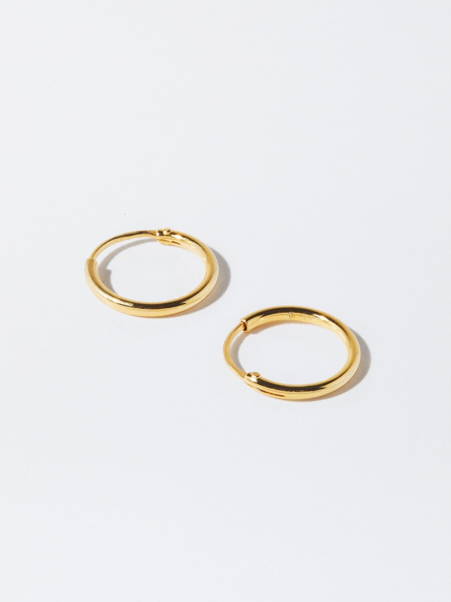 Pendientes De Aro De Plata 925 dorado