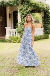 VESTIDO BEGUR MAXI COBALT BLUE IKAT VESTIDO BEGUR MAXI COBALT BLUE IKAT