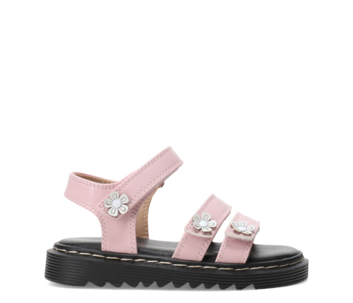 Sandalia TARK con flores Pink