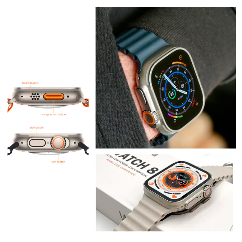 Reloj smartwatch S8 sport BT pantalla táctil 1.44" color NEGRO Reloj smartwatch S8 sport BT pantalla táctil 1.44" color NEGRO