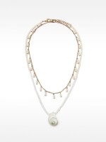 Set De Collares Con Conchas blanco