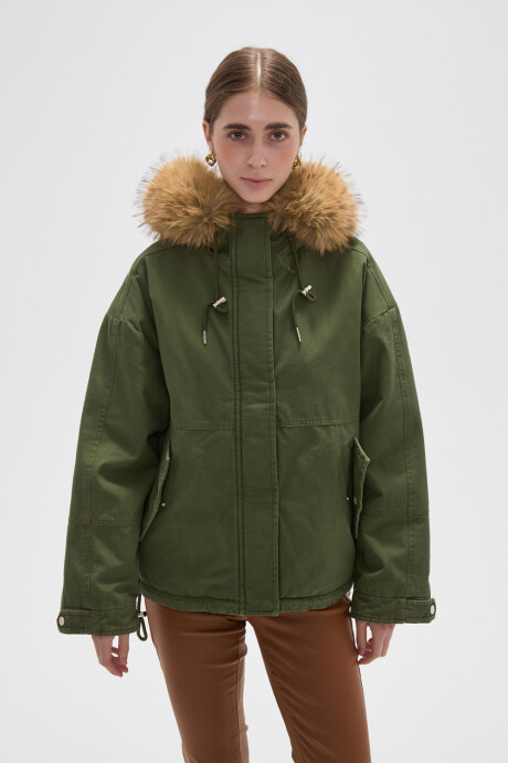 Campera Miren Verde Oliva Oscuro