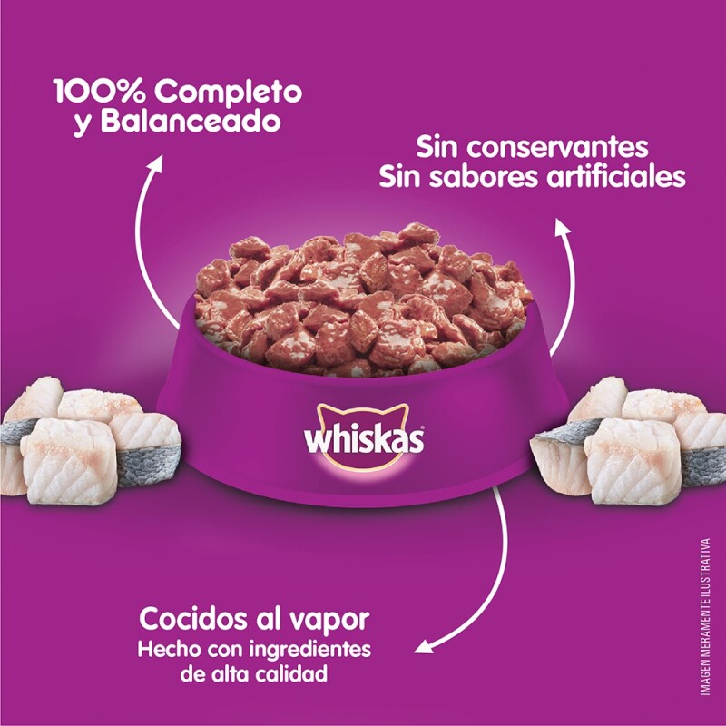WHISKAS EN SALSA SARDINA ALIMENTO HUMEDO 85 GRS