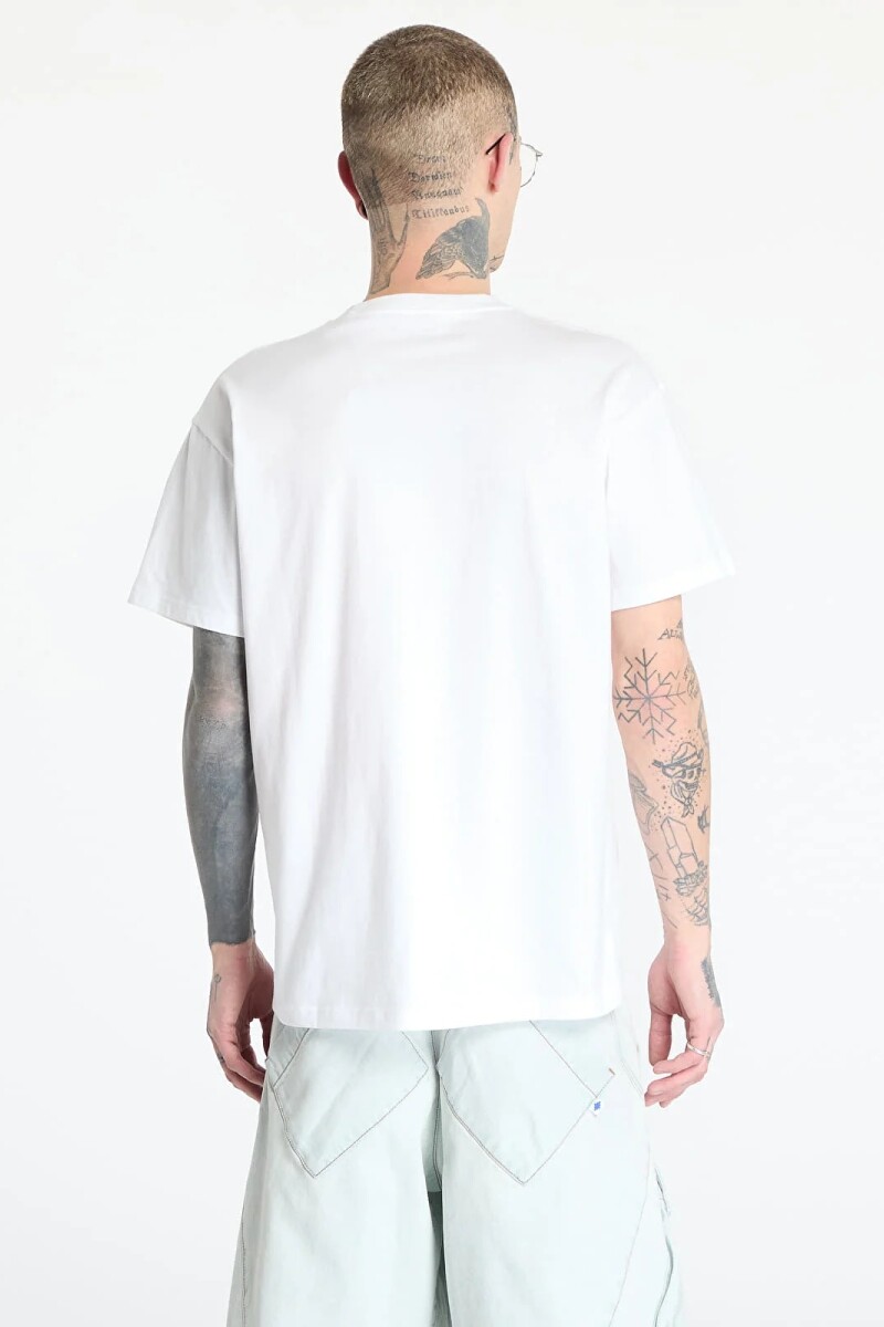 S/S Pocket Heart T-Shirt Blanco