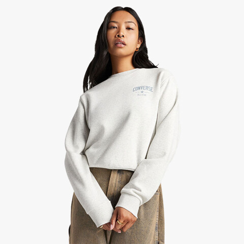 RETRO CHUCK CLASSIC CREW GREY HEATHER GREY HEATHER