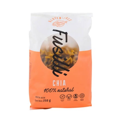 Fusilli De Chía 250g Pasta De Chia Fusilli 250gr