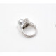 Anillo En Oro Blanco, Brillantes Y Perla De Cultivo De 9 Mm Anillo En Oro Blanco, Brillantes Y Perla De Cultivo De 9 Mm