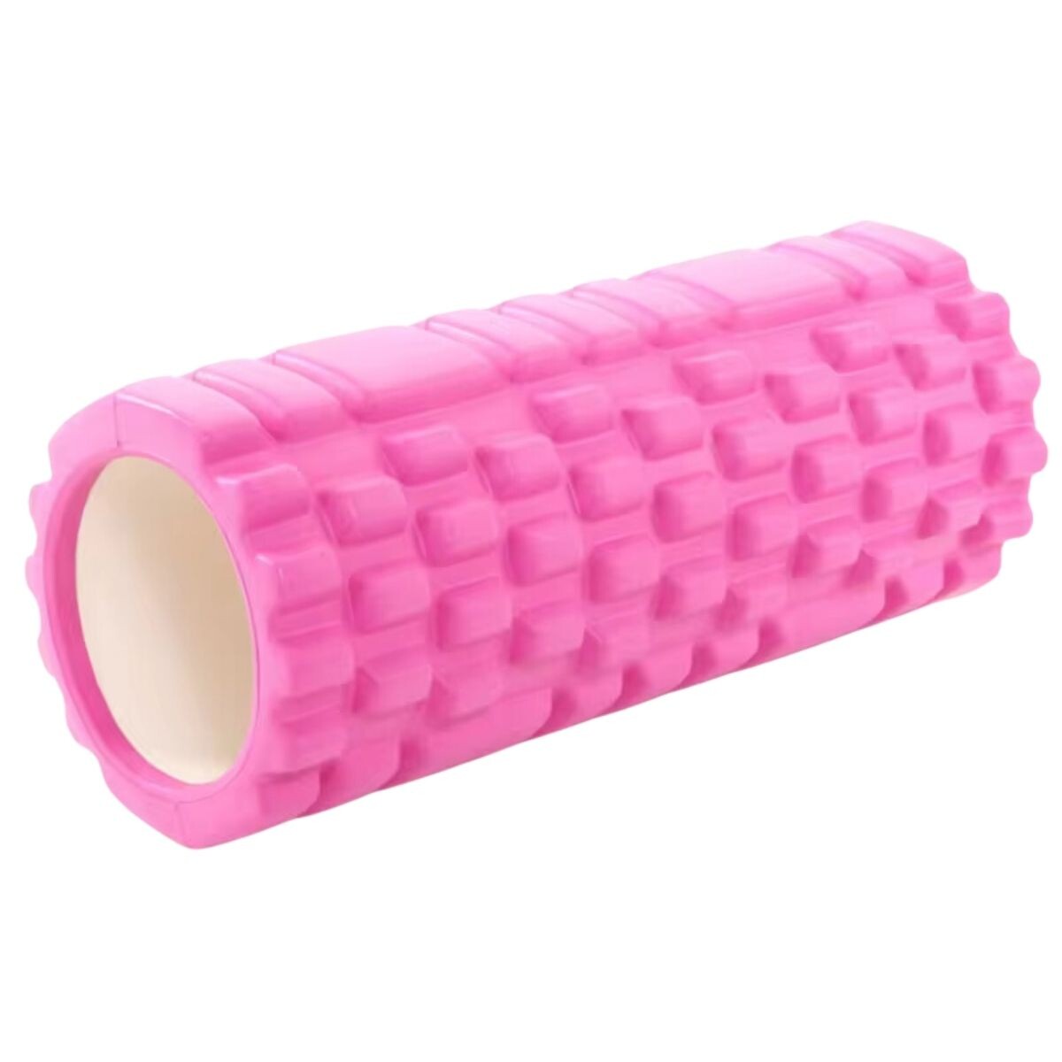 Rolo Masajeador Rodillo Pilates Yoga Foam Roller 33 Cm Color Rosa 