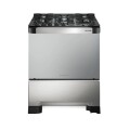 COCINA 5H A GAS CON TIMER DECORATO VETRO INOXIDABLE COCINA 5H A GAS CON TIMER DECORATO VETRO INOXIDABLE