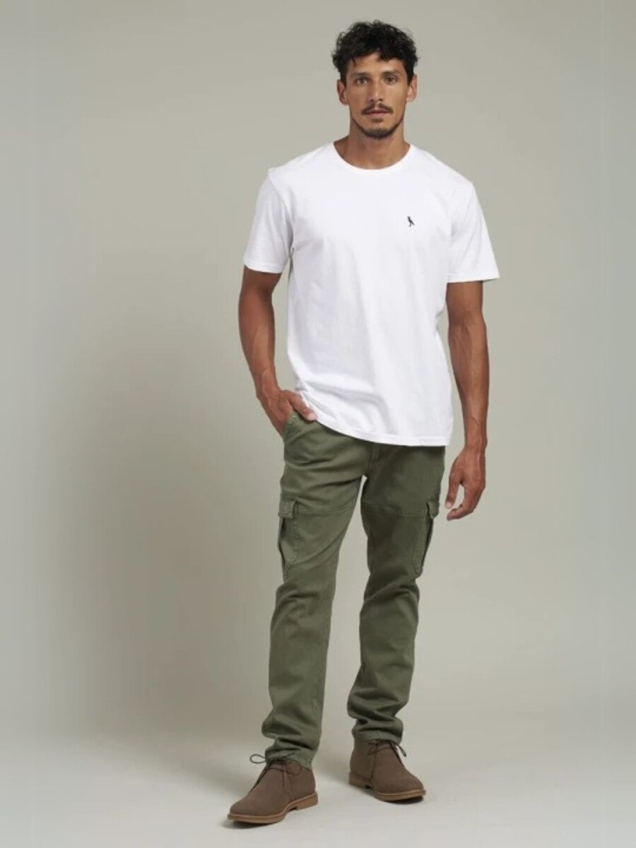 Pantalon Gabardina Cargo Polanco - Militar 