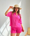 Camisa Val fucsia