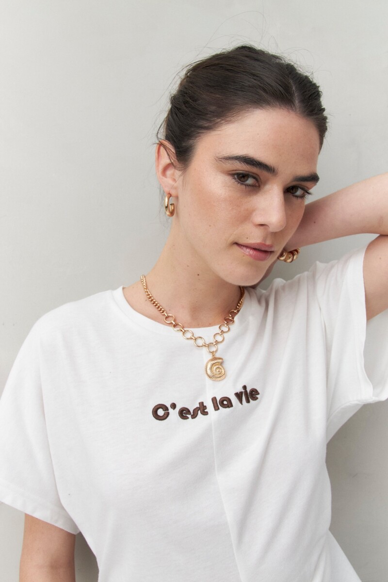 REMERA MILERA Blanco