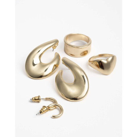 Set De Aros Dorado