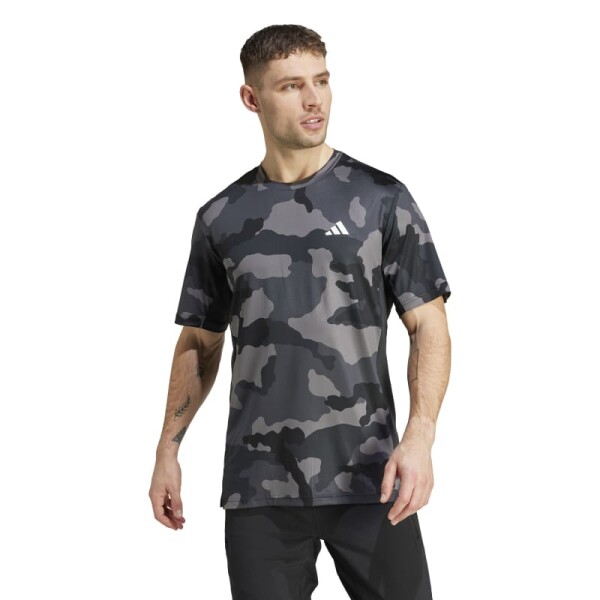 Remera Adidas Train Essentials Camo Negro