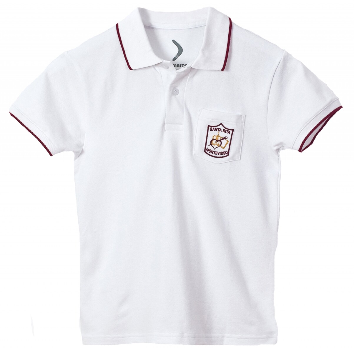 Remera Polo Colegio Santa Rita - Blanco 