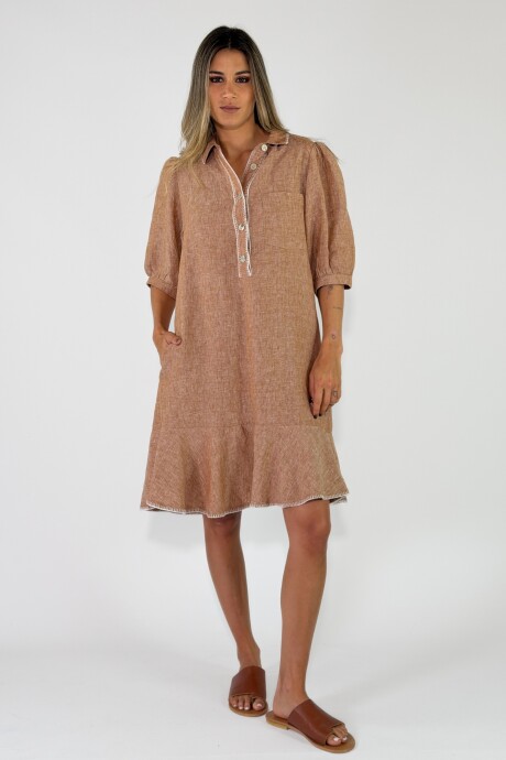 VESTIDO LUZ Terracota