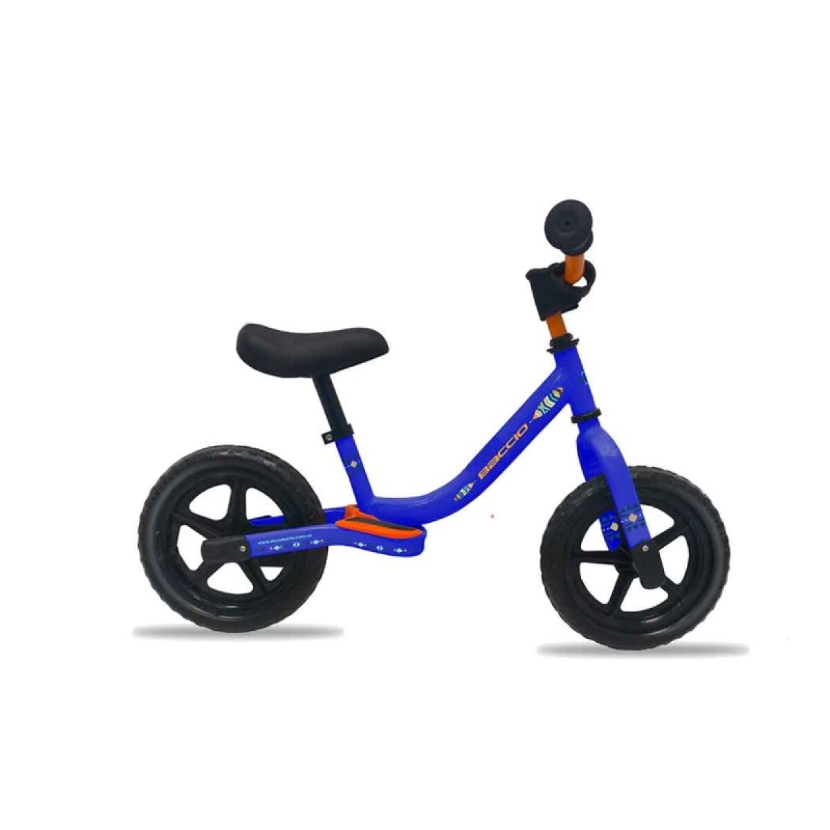 Bicicleta Baccio R.12 Balance Niño Con Apoyapie - Azul/naranja. 