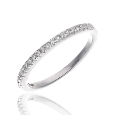 Anillo de plata 925, Medio Sin fin con Diamante de Laboratorio, 0.19 cts. Anillo de plata 925, Medio Sin fin con Diamante de Laboratorio, 0.19 cts.
