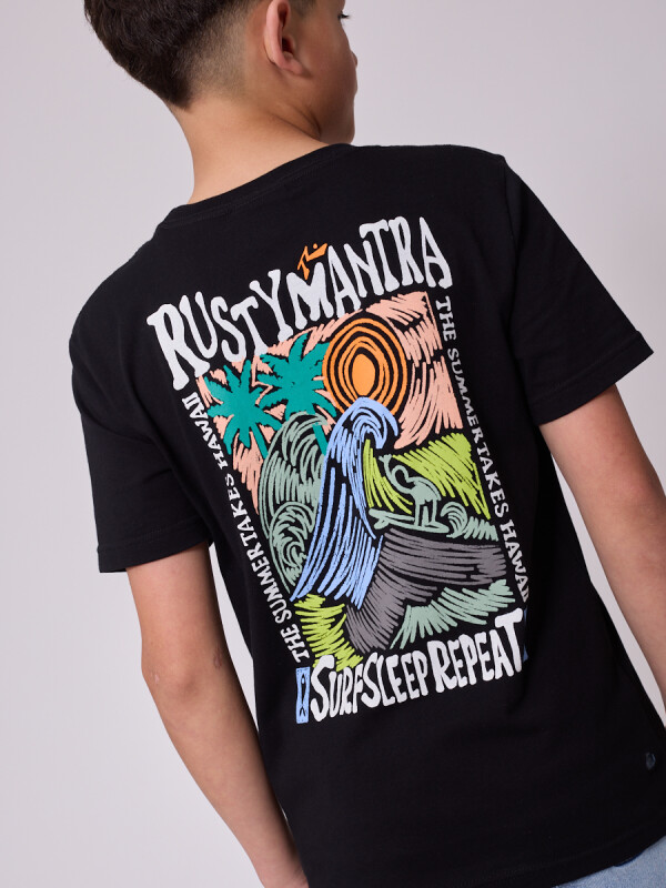 T-SHIRT ZALCONE TEEN RUSTY Negro