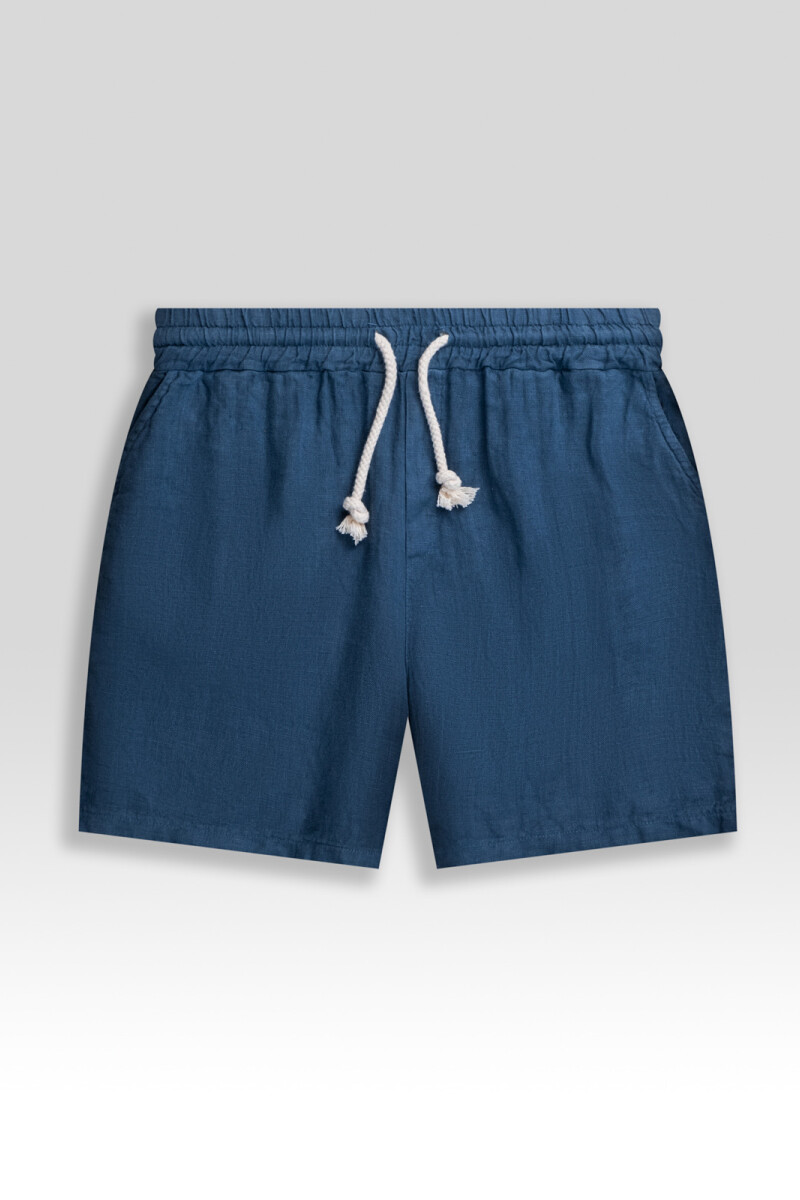 PREMIUM LINEN SHORTS Indigo