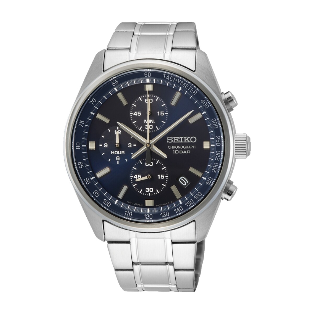 Reloj Seiko Ssb377p1 Para Hombre Con Correa De Acero 