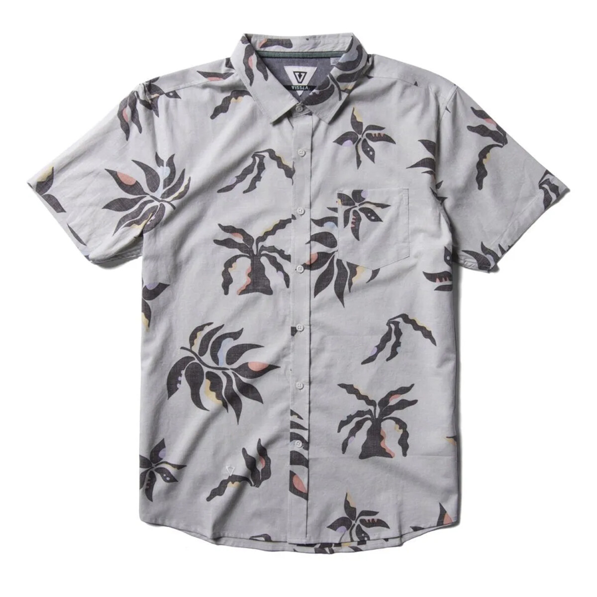 Camisa Vissla Mysto Crypto Eco Ss Gris 