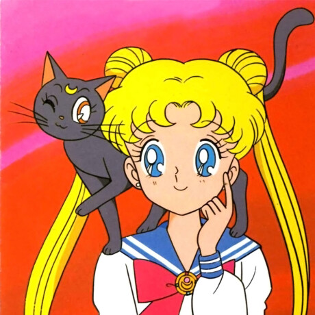 Sailor Moon with Moon Stick and Luna [Exclusivo] - 90 Sailor Moon with Moon Stick and Luna [Exclusivo] - 90