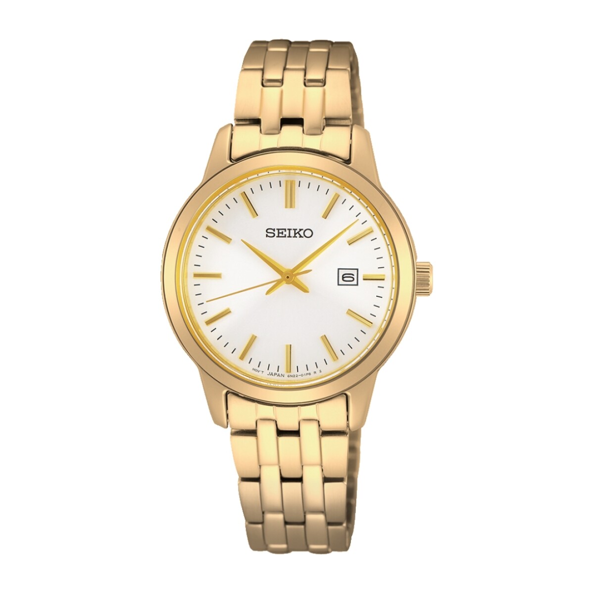 Reloj Seiko Sur412p1 Para Mujer Con Correa De Acero Dorado 
