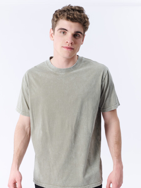 Remera Lavada Gris