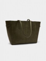 Bolso Shopper Grabado Animal verde