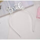 Vincha Metalizada Bride Plateado
